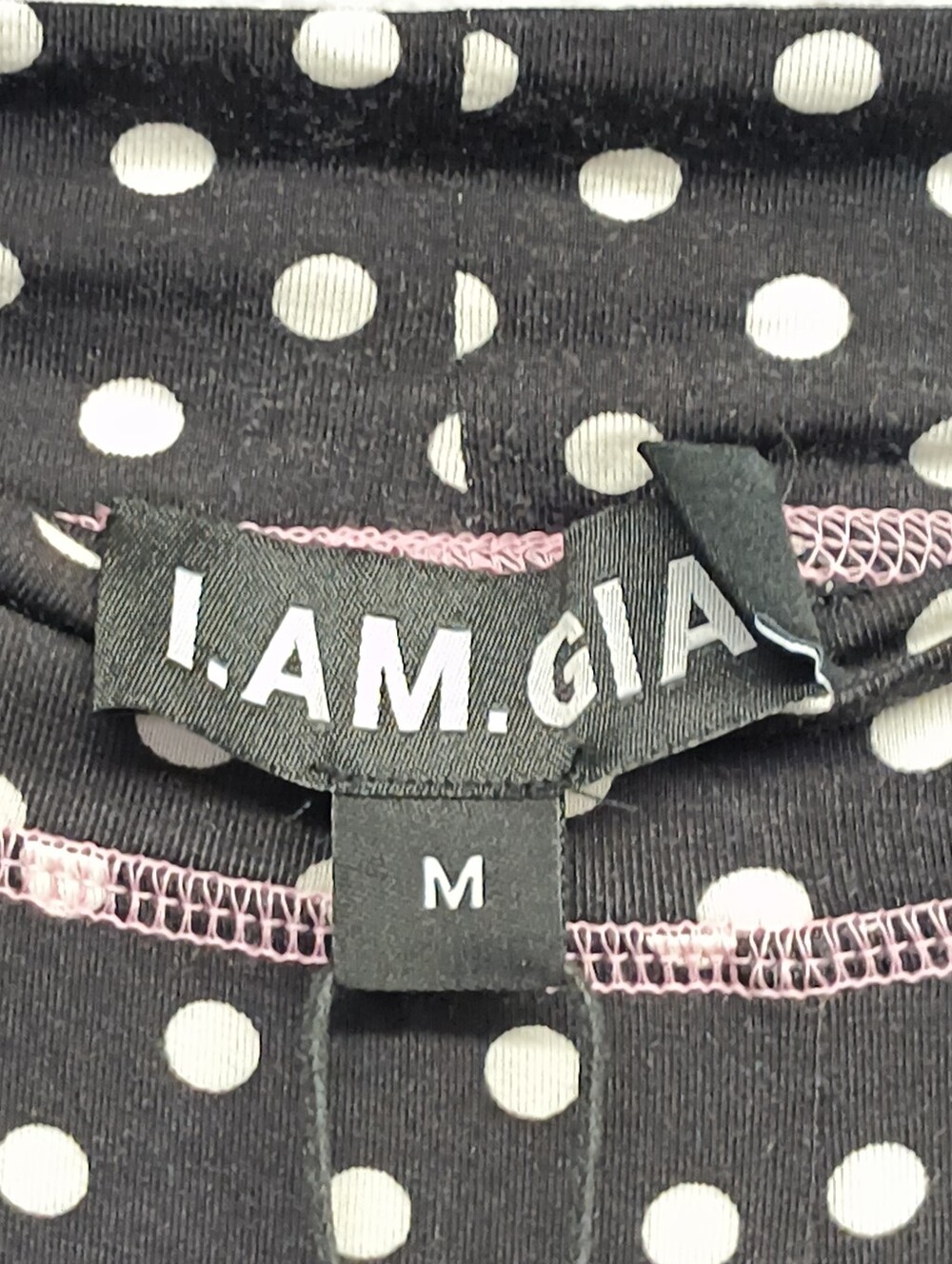 I.AM.GIA Blare Track Pants Black Polka Dot Size Medium - Picture 5 of 8